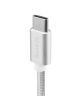 Baseus Sharp Series USB-C Kabel 1 meter gevlochten Zilver