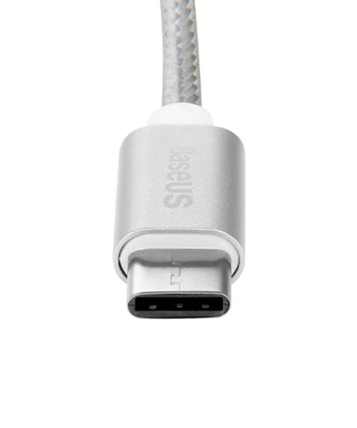 Baseus Sharp Series USB-C Kabel 1 meter gevlochten Zilver afbeelding 2