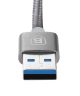Baseus Sharp Series USB-C Kabel 1 meter gevlochten Grijs