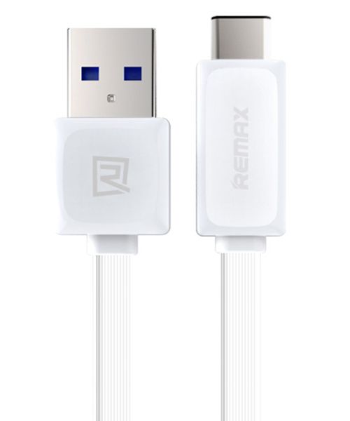 Remax Platte USB C kabel 1 Meter Wit afbeelding 1