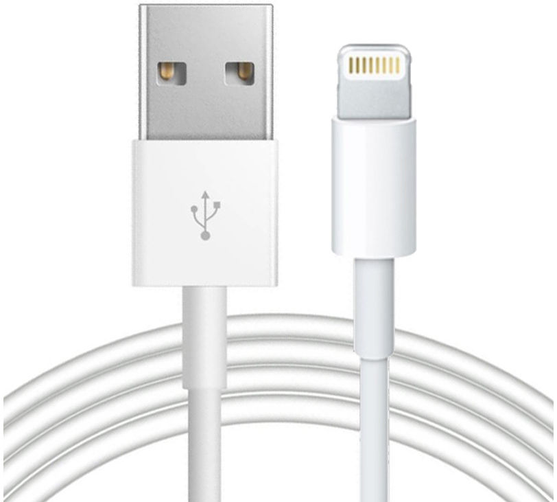 Apple Lightning iPhone / iPad Kabel 2 Meter Wit afbeelding 1