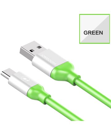 Joyroom S318 USB-C Kabel 3 Meter Groen/Zilver Kabels