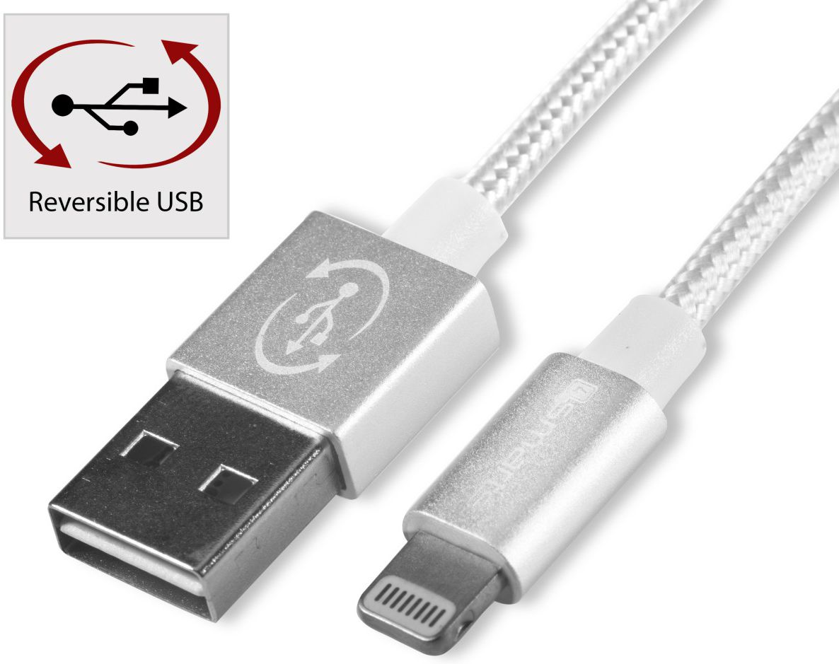 4smarts RAPIDCord iPhone Kabel 1 meter Wit afbeelding 1