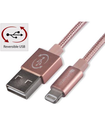 4smarts Basic RAPIDCord iPad / iPhone Lightning kabel 1 meter Roze Kabels