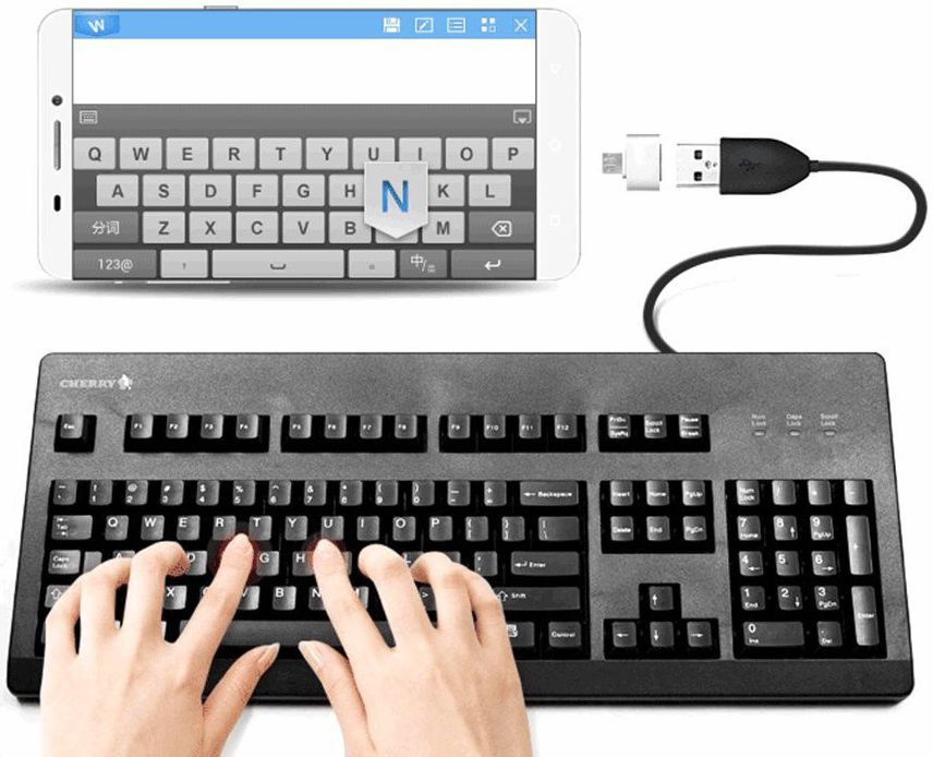 Remax OTG Universele Micro-USB naar USB-A Adapter Zilver afbeelding 3