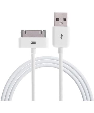 30-pins kabel wit voor iPhone & iPad | GSMpunt.nl