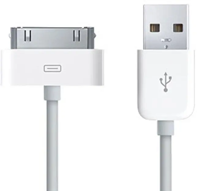 30-pins naar USB Kabel voor Apple iPhone 4 / 4s & iPad 4 / 3 / 2 1M Wit afbeelding 5