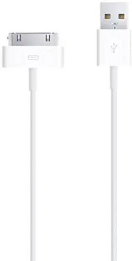 30-pins naar USB Kabel voor Apple iPhone 4 / 4s & iPad 4 / 3 / 2 1M Wit afbeelding 6
