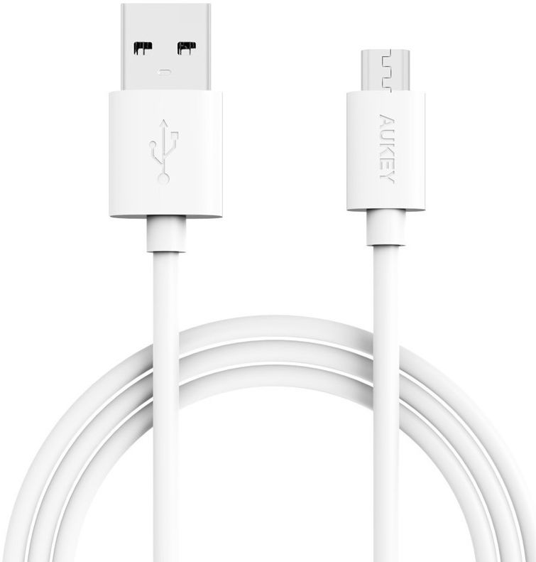 Aukey Premium Micro-USB Kabel 2 Meter Wit afbeelding 1