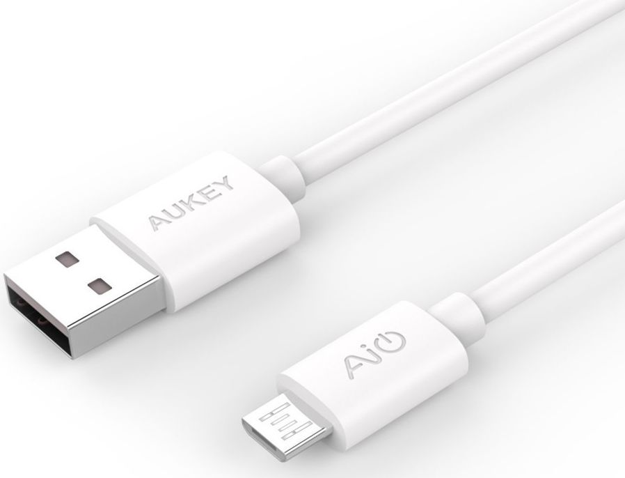 Aukey Premium Micro-USB Kabel 2 Meter Wit afbeelding 3