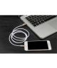 USAMS Apple iPad / iPhone Lightning kabel 1,2 meter nylon Wit
