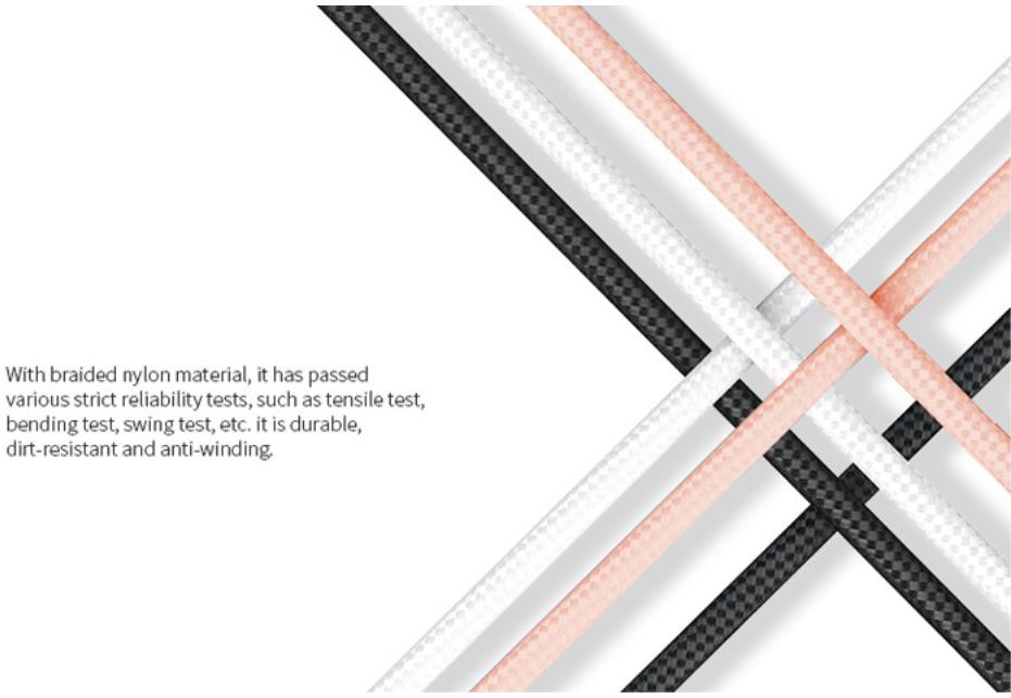 ROCK Apple Lightning Kabel 2.1A 30cm Wit afbeelding 4