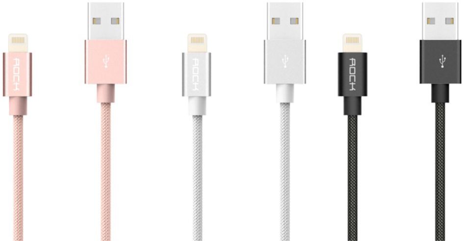 ROCK Apple Lightning Kabel 2.1A 30cm Wit afbeelding 5