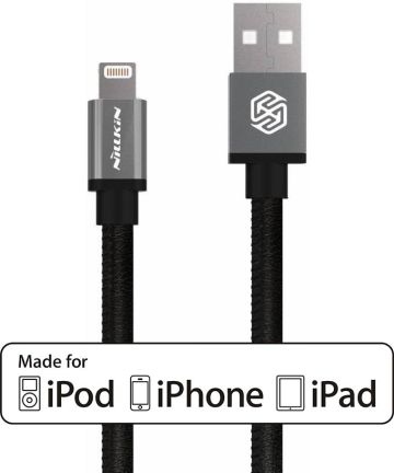Nillkin Gentry lightning kabel iPhone MFI gecertificeerd 1 meter zwart Kabels