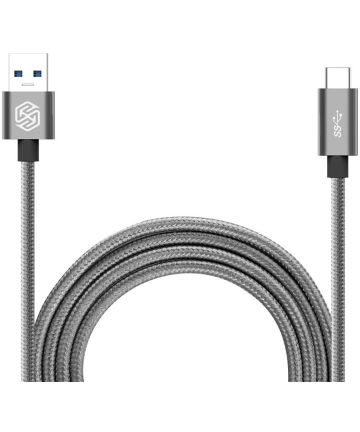 Nillkin Elite USB-C kabel 1 meter sterk nylon Grijs Kabels