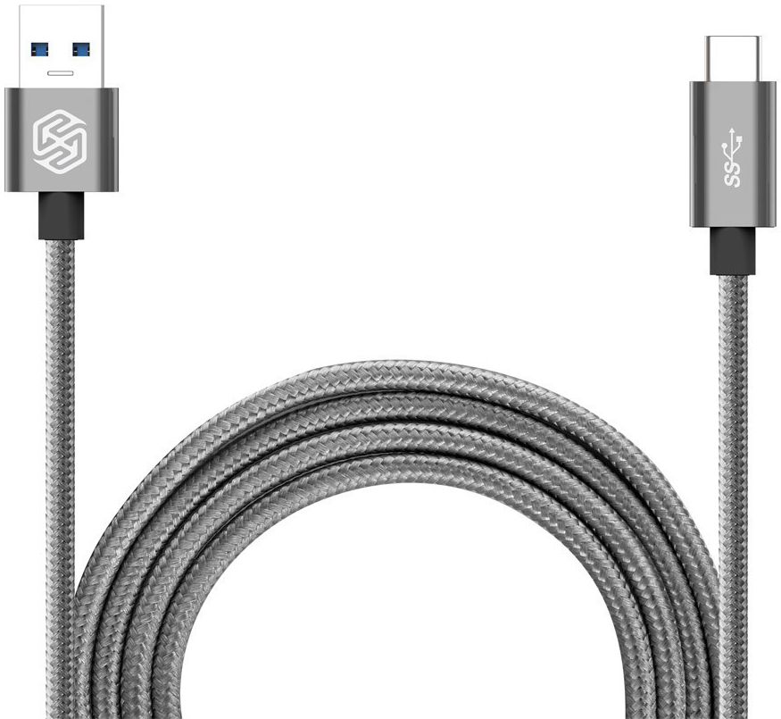 Nillkin Elite USB-C kabel 1 meter sterk nylon Grijs afbeelding 1