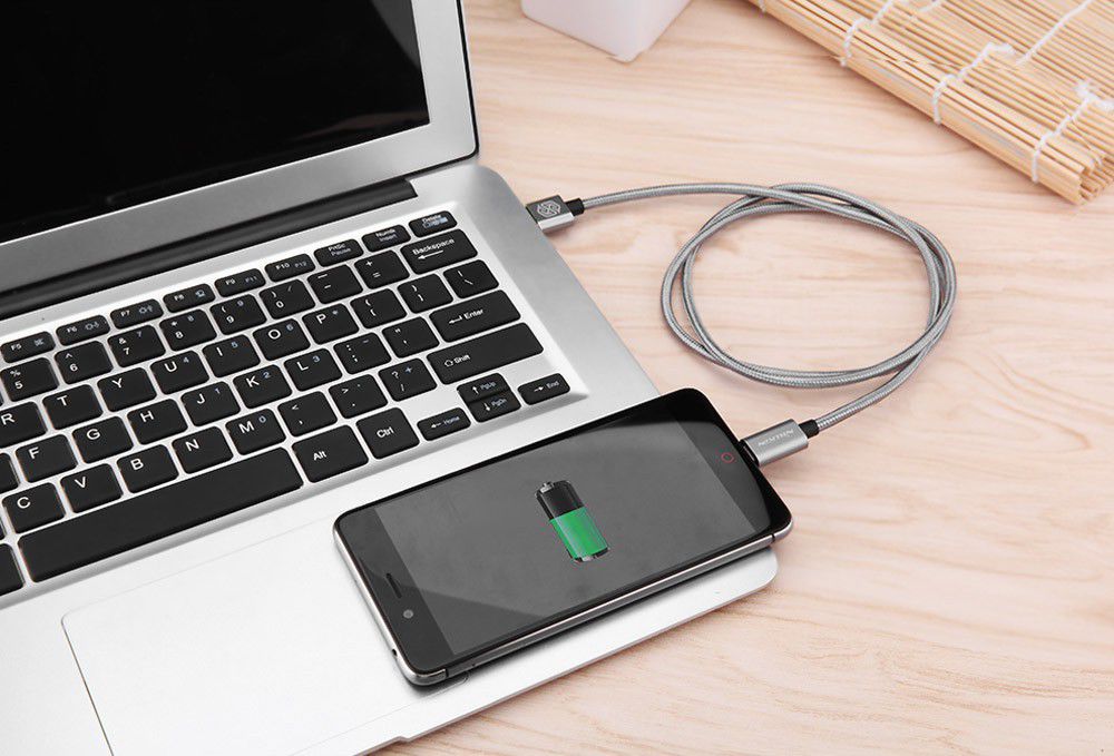 Nillkin Elite USB-C kabel 1 meter sterk nylon Grijs afbeelding 5