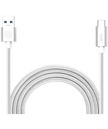 Nillkin Elite USB-C kabel 1 meter sterk nylon zilver Kabels