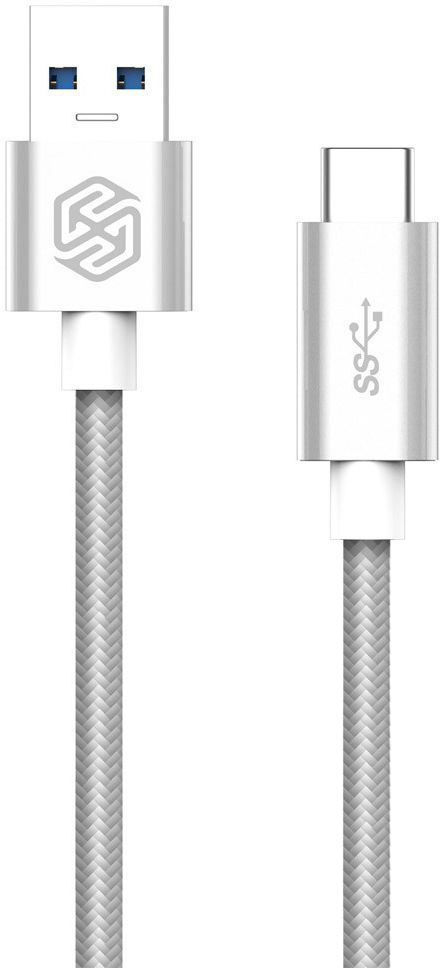 Nillkin Elite USB-C kabel 1 meter sterk nylon zilver afbeelding 1