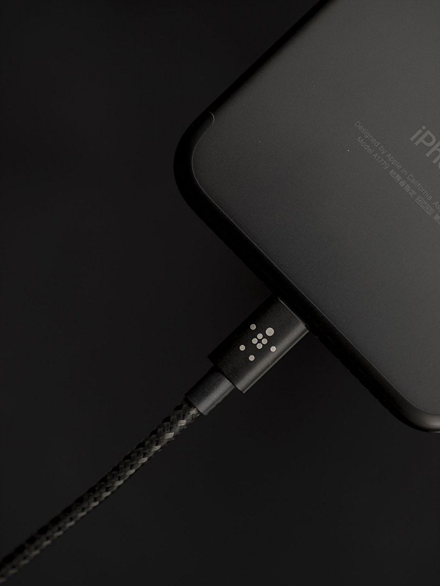 Belkin Lightning Kabel 1.2 Meter Nylon Zwart afbeelding 2