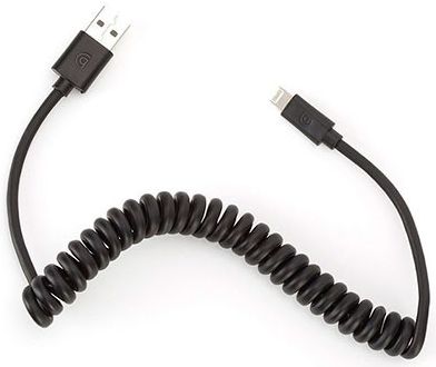 Griffin Charge/Sync Lightning 1.2 Meter Krulsnoer Kabel Zwart afbeelding 2