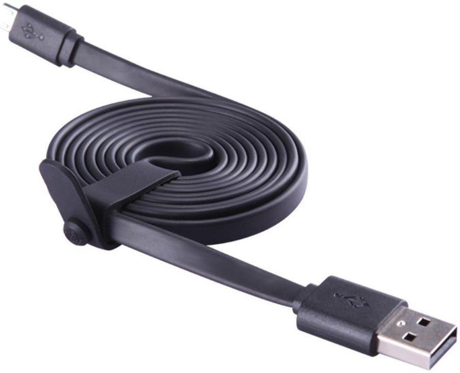 Nillkin Micro-USB 1.2 Meter Platte Kabel Zwart afbeelding 3
