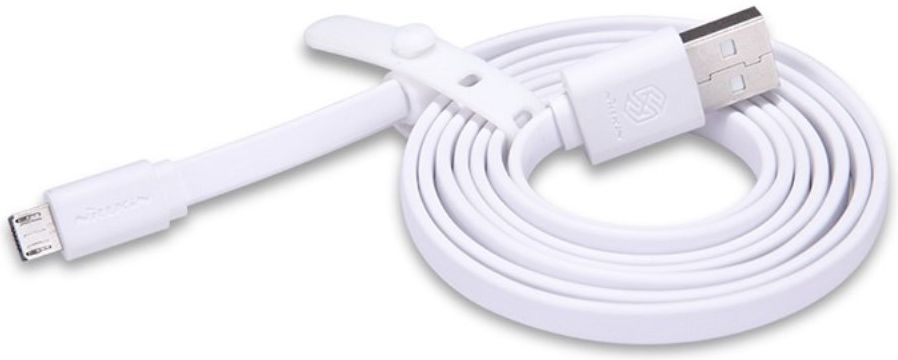Nillkin Micro-USB 1.2 Meter Platte Kabel Wit afbeelding 4