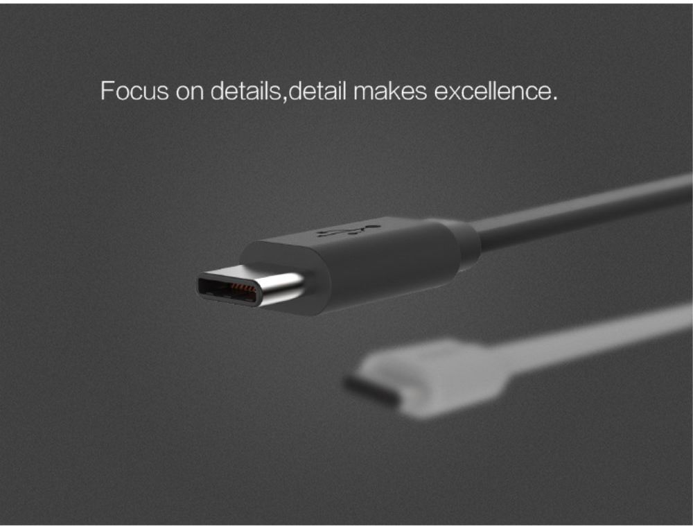 Nillkin USB-C 1.2 Meter 2A Platte Kabel Zwart afbeelding 11