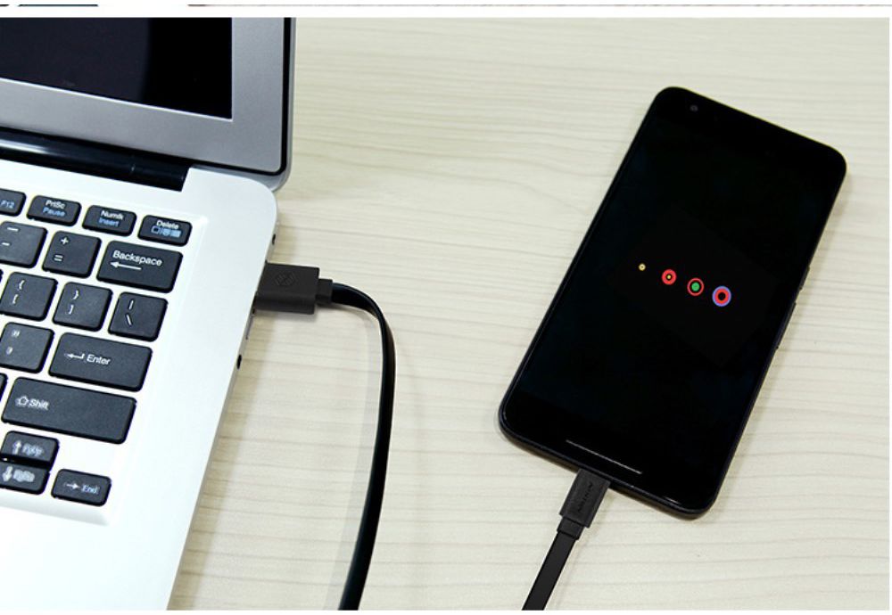 Nillkin USB-C 1.2 Meter 2A Platte Kabel Zwart afbeelding 13