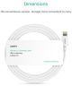 Aukey Lightning iPhone/iPad oplaad Kabel 1M Wit