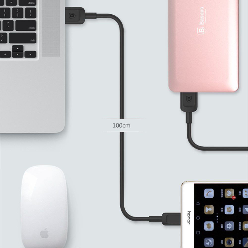 Baseus USB-C Laadkabel Zwart afbeelding 8