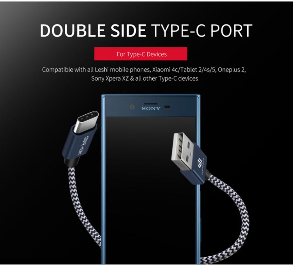 Dux Ducis USB C kabels Set Gevlochten 1 en 0,2 meter Zilver afbeelding 15