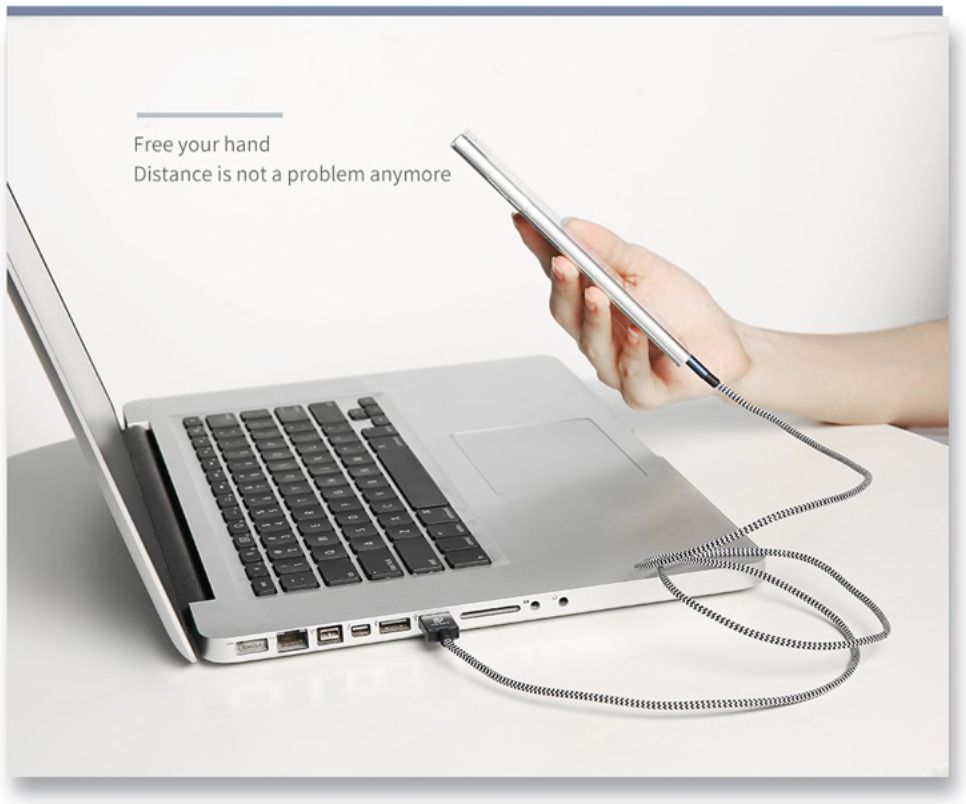 Dux Ducis USB C kabels Set Gevlochten 1 en 0,2 meter Zilver afbeelding 18