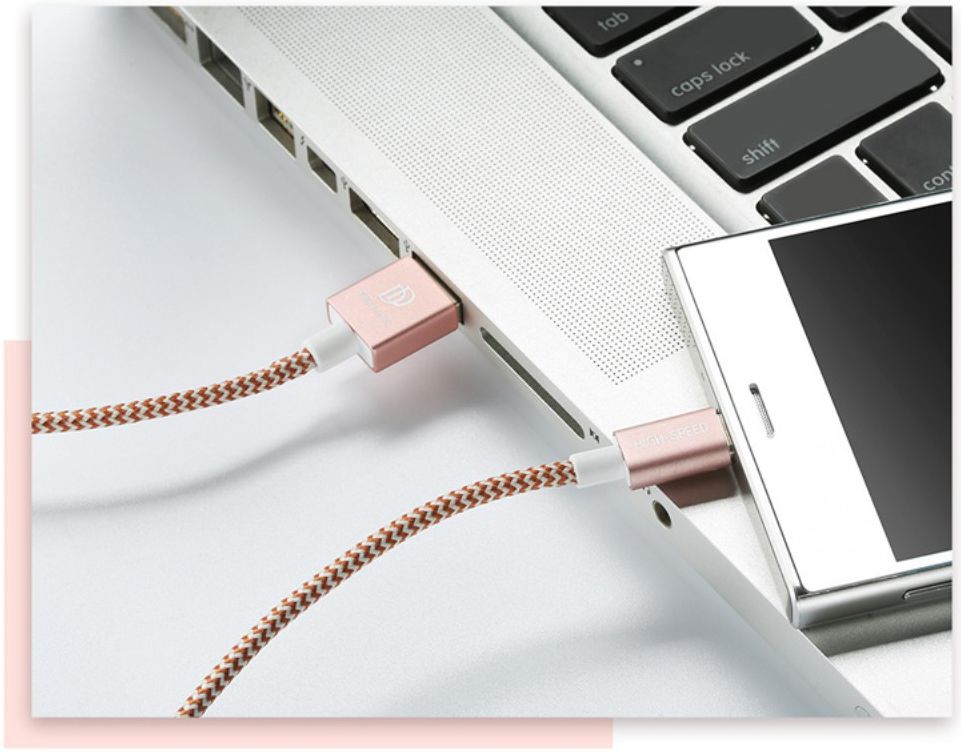 Dux Ducis USB C kabels Set Gevlochten 1 en 0,2 meter Zilver afbeelding 19