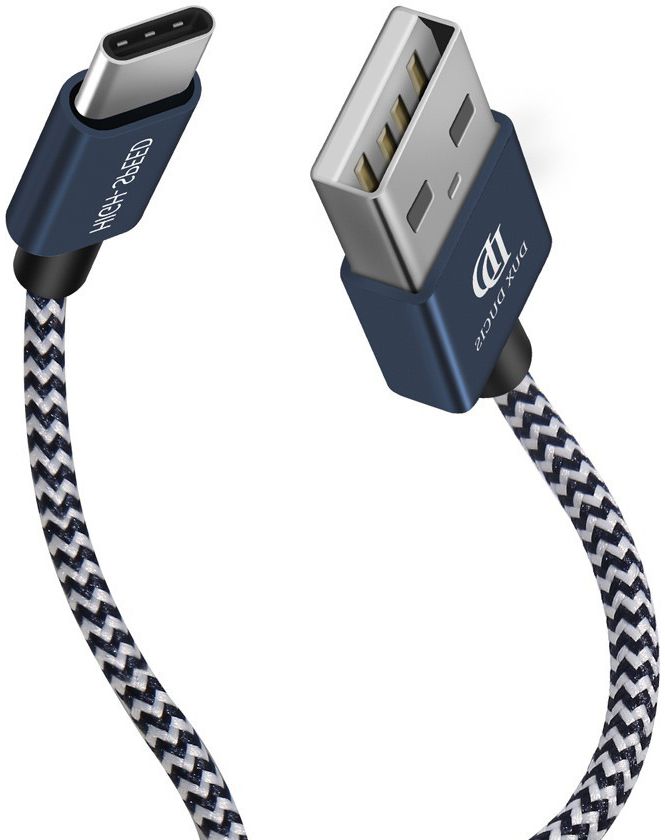 Dux Ducis USB C kabels Set Gevlochten 1 en 0,2 meter Blauw afbeelding 6