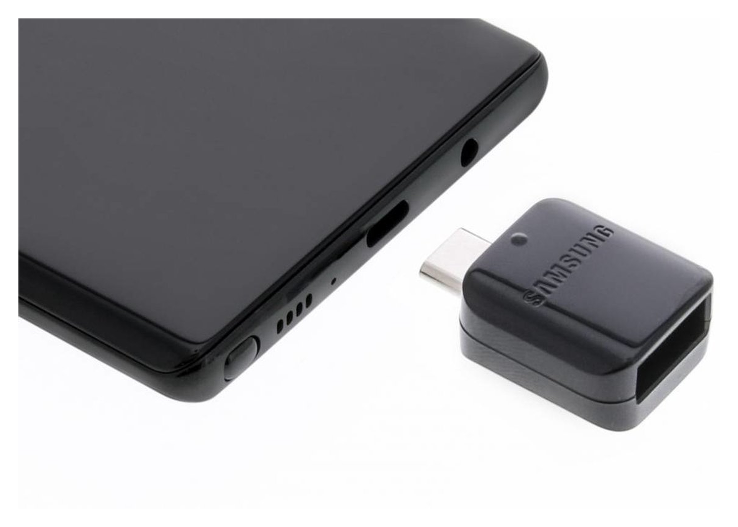 Originele Samsung OTG USB-A naar USB-C Adapter Zwart afbeelding 5