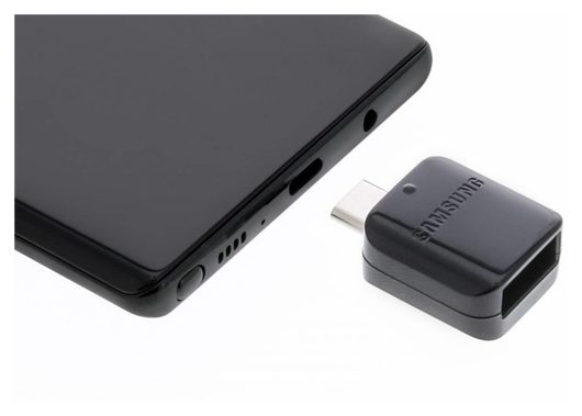 Originele Samsung OTG USB-A naar USB-C Adapter Zwart afbeelding 5