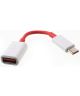 OnePlus Universele USB-C naar USB-A Adapter Rood/Wit