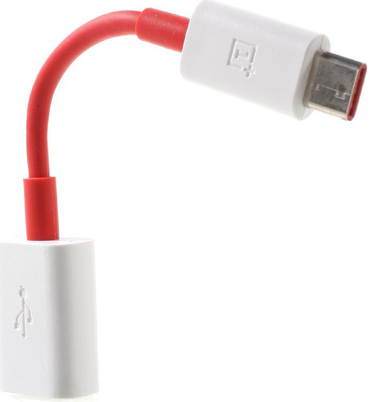 OnePlus Universele USB-C naar USB-A Adapter Rood/Wit afbeelding 3