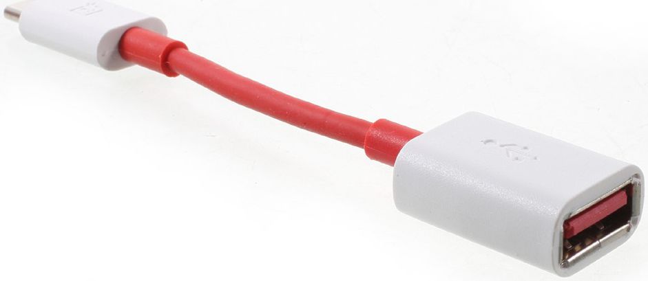 OnePlus Universele USB-C naar USB-A Adapter Rood/Wit afbeelding 6