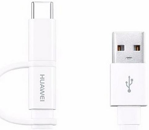 Huawei Duo Kabel USB-C Micro USB 1.5 Meter Wit afbeelding 5