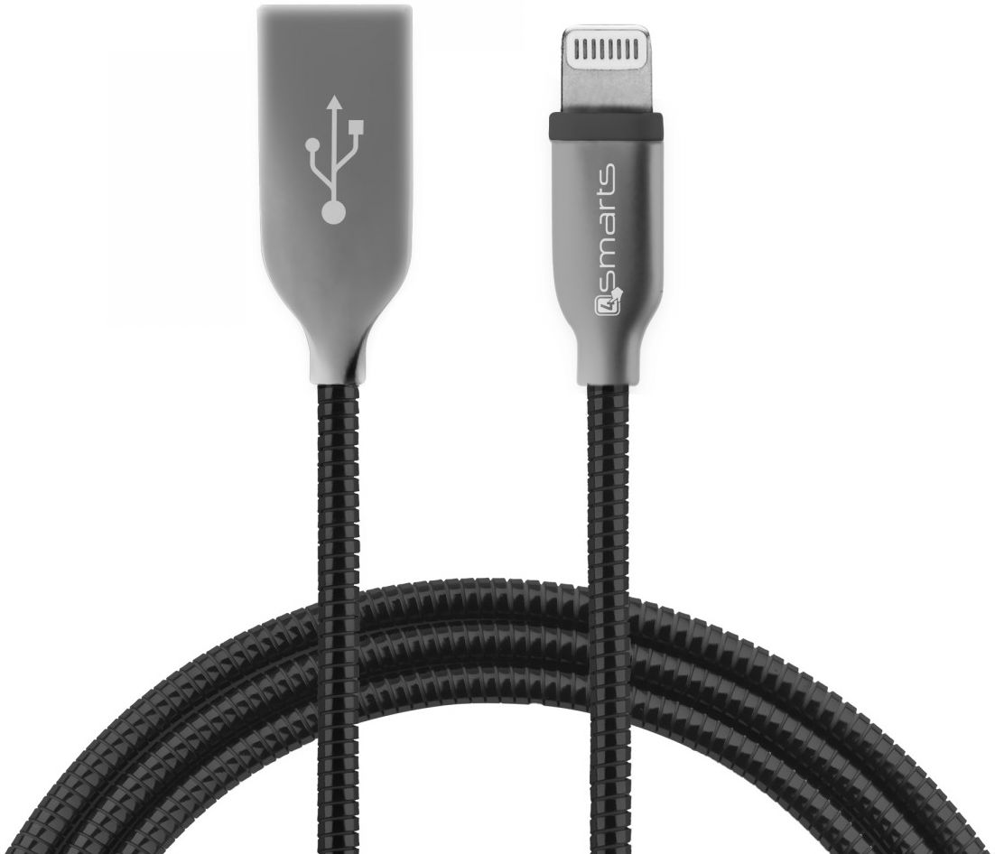4smarts iPhone (Lightning) Kabel 1M Zwart afbeelding 1