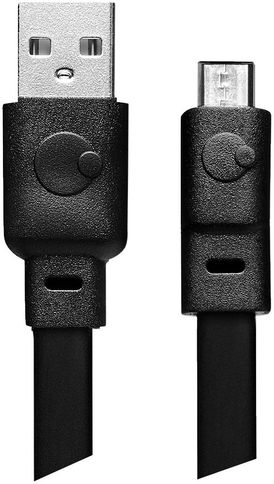 Mountr USB naar MicroUSB Flat cable 1m afbeelding 1