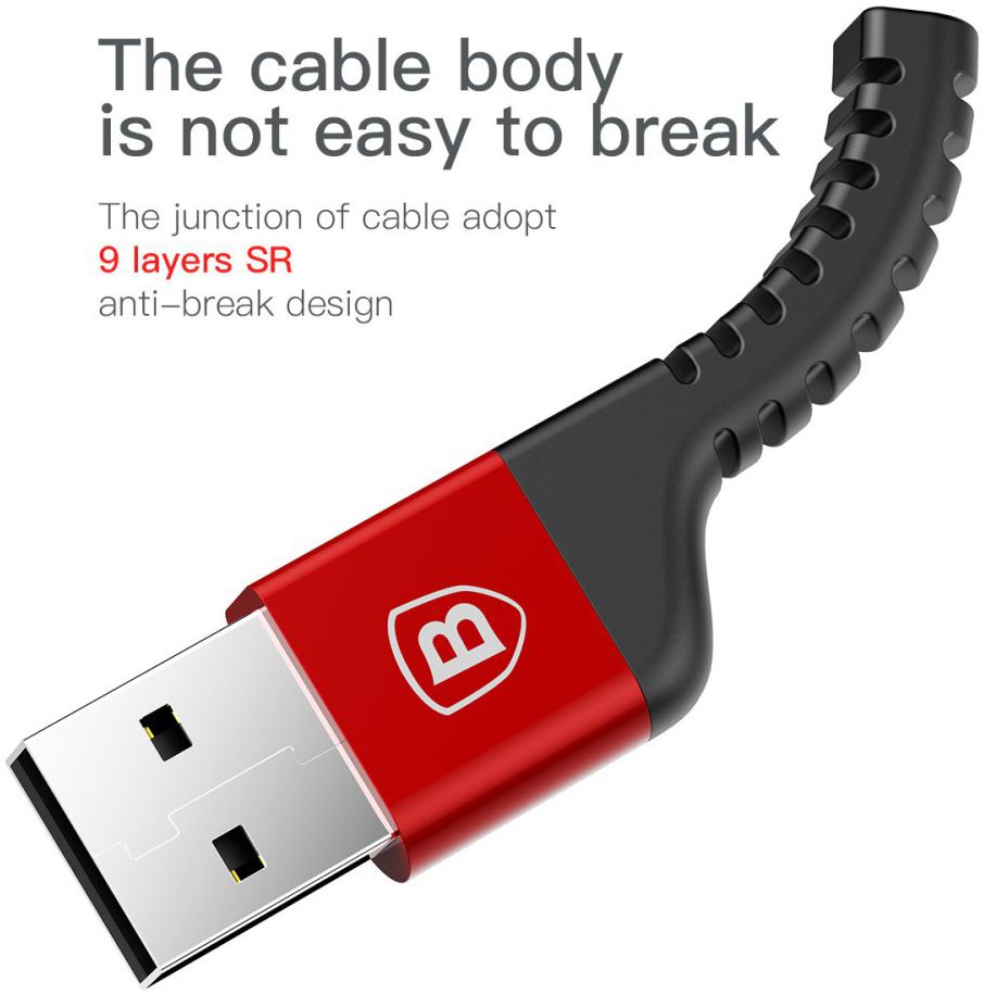 Baseus Confidant USB Type C Kabel 1.5 Meter Rood afbeelding 4