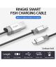 Ringke Smart Fish Micro-USB Kabel Gevlochten 0.2 Meter Grijs