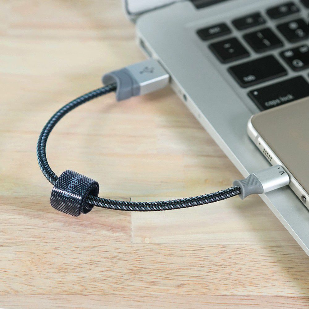 Ringke Smart Fish Micro-USB Kabel Gevlochten 0.2 Meter Grijs afbeelding 10
