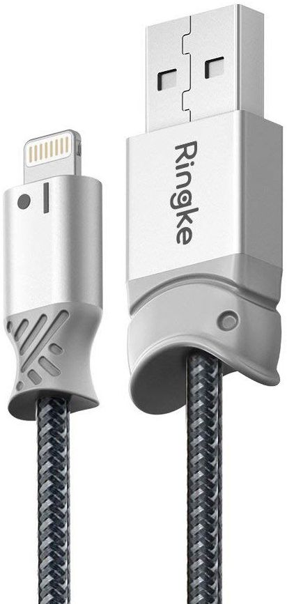 Ringke Smart Fish USB-C Kabel Gevlochten 1.2 Meter Grijs afbeelding 2