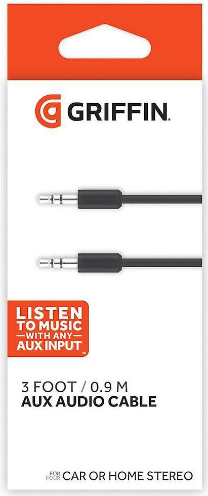 Griffin 3.5mm Audiokabel 0.9 Meter Zwart afbeelding 1
