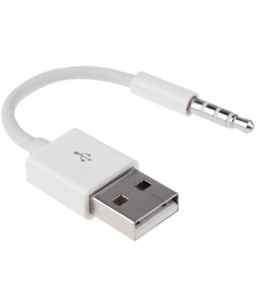 Universele 3.5mm Audio Jack Kabel naar USB 2.0 Kabel Adapter Wit Kabels