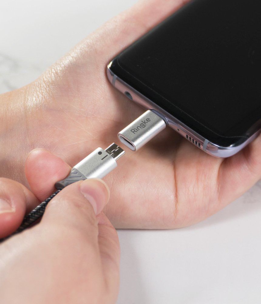 Ringke Micro-USB naar USB C Adapter 2-pack afbeelding 4